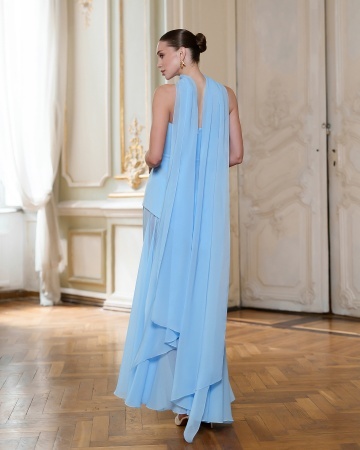 Rochie Blanc - albastru - Img 3