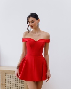 Rochie Charm - roșu - Img 3