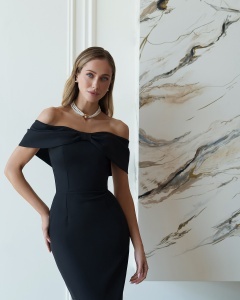 Rochie Ribbon midi - negru - Img 5