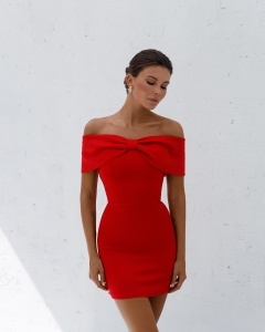 Rochie Ribbon - roșu - Img 2