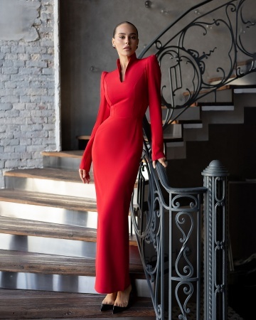 Rochie Aurora - roșu
