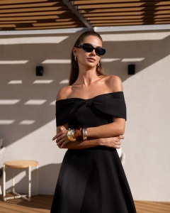 Rochie Ribbon flare - negru - Img 2