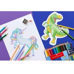 Faber castell - Drvene bojice classic Dinosaurus 1/18+6 - Img 2
