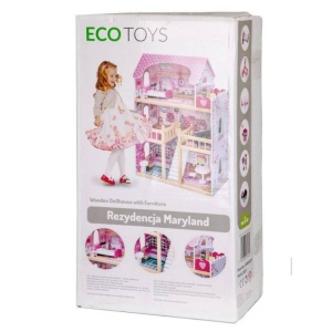 Eco toys - DRVENA KUĆICA ZA LUTKE MARILAND RESIDENCE - Img 6