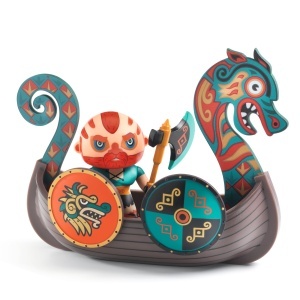 Djeco - Arty toys figurice - Varvarinski - Drak i Drakkar - Img 2