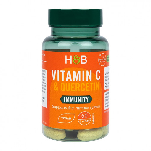 Кверцетин + Витамин С (Quercetin + Vitamin C) 60 таблетки, H&B