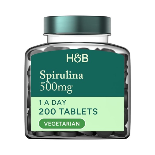 Спирулина (Spirulina) 500мг 200 таблетки, H&B