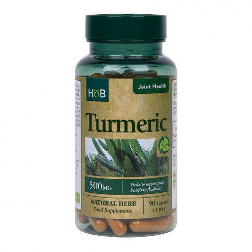 Куркума (Turmeric) 500мг 90 капсули, H&B