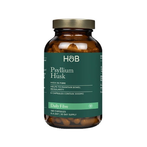 Псилиум хуск фибри (Psyllium Husk) 500mg 200 капсули, HB
