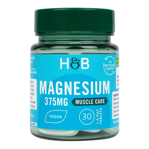 Магнезий (Magnesium) 375мг 30 таблетки, H&B