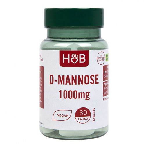 Д-Маноза (D-Mannose) 1000mg 30 таблетки, H&B