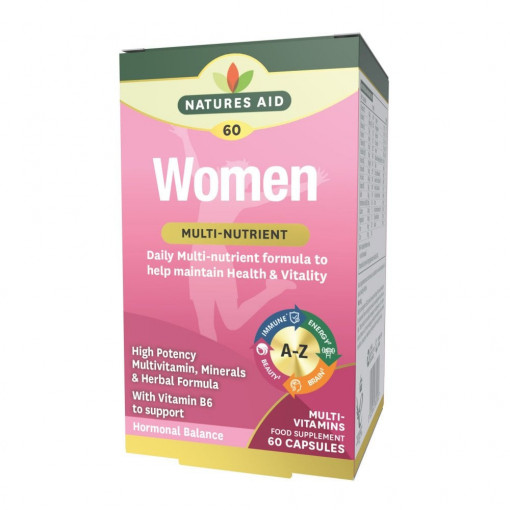 Комплекс за жени (Womens Multi-Vitamins & Minerals) 60 капсули, Natures Aid