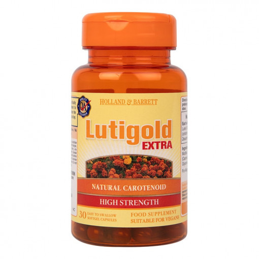 Лутеин екстра (Lutein Extra) (Lutigold) 20мг 30 капсули, H&B