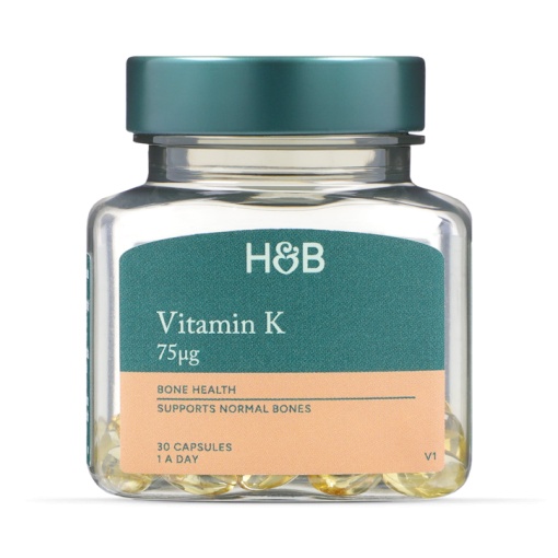 Витамин К2 (Vitamin K2) (MK7) 50мкг 30 капсули, H&B