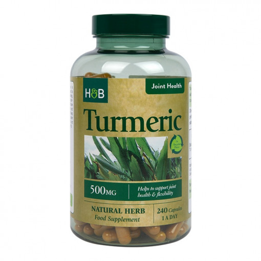 Куркума (Turmeric) 500мг 240 капсули, H&B