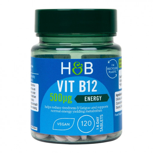 Витамин B12 (Vitamin B12) 500мкг 120 таблетки, H&B