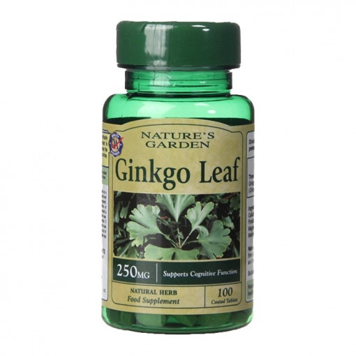 Гинко билоба (Ginkgo Biloba) 250мг 100 таблетки, H&B