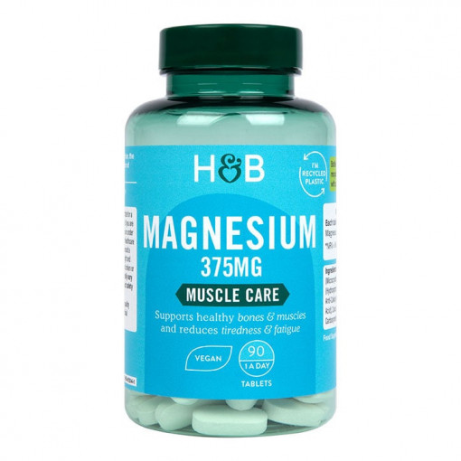 Магнезий (Magnesium) 375мг 90 таблетки, H&B