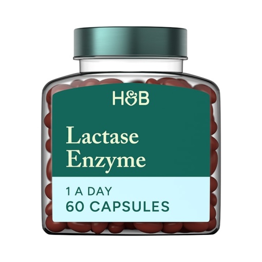 Лактаза ензими (Super Lactase Enzyme) 125мг 60 капсули, H&B