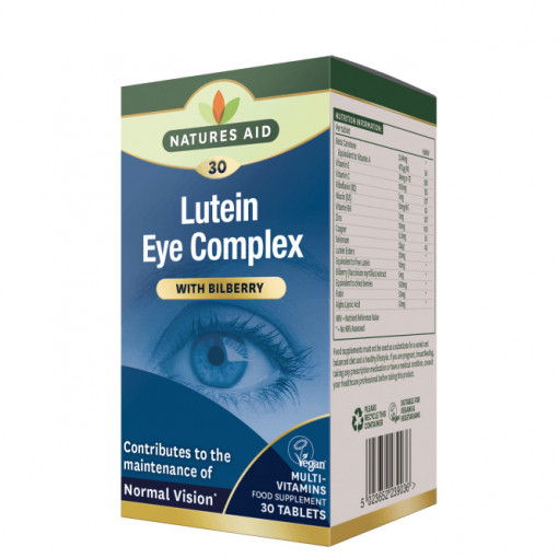 Лутеин Комплекс за Очи Lutein Eye Complex 30 таблетки, Natures Aid