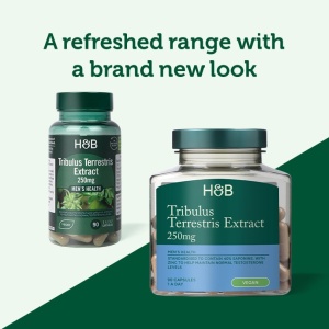 Бабини зъби (Tribulus Terrestris Extract) 250mg 90 капсули, H&B - Img 3