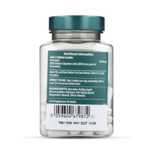 Бромелаин (Bromelain) 500мг 90 таблетки, Holland and Barrett - Img 2