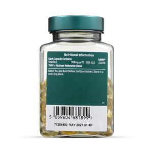 Витамин Е (Vitamin E) натурален 400 I.U. 90 капсули - Img 2