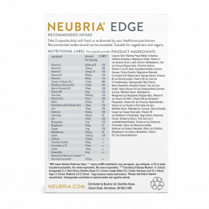 Едж Комплекс за Концентрация Edge Focus 60 капсули, Neubria - Img 3