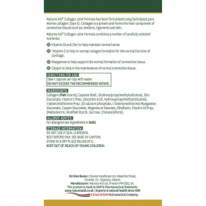 Колаген формула за стави (Collagen Joint Formula) 60 капсули, Natures Aid - Img 2