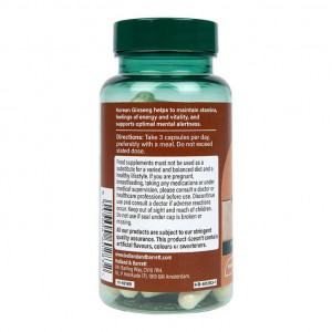 Корейски женшен (Korean Ginseng) 500мг 90 капсули, H&B - Img 3