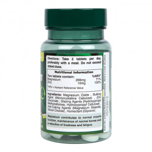 Магнезий и Цинк (Magnesium & Zinc) 90 таблетки, H&B - Img 2