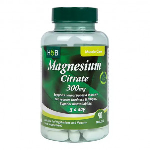 Магнезий Цитрат (Magnesium Citrate) 100мг 90 таблетки, H&B - Img 2