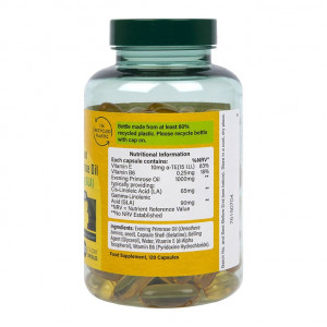 Масло от вечерна иглика (Evening Primrose Oil) 1000мг 120 капсули, H&B - Img 6