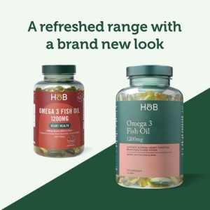 Омега-3 концентрирано рибено масло (Omega 3 Fish Oil) 1200mg 120 капсули, H&B - Img 4
