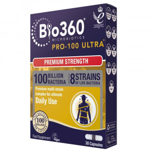 Пробиотик Pro-100 ULTRA (100 Billion Bacteria) 100млрд. 30 капсули, Natures Aid