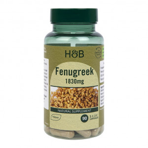 Сминдух (Fenugreek) (семена) 610 mg 90 капсули, H&B - Img 6