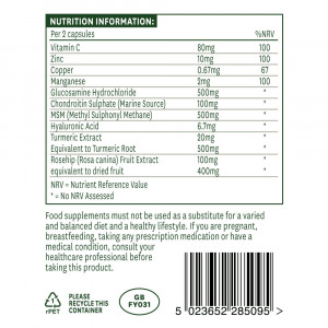 Формула за здрави стави (Joint Support Plus) 90 капсули, Natures Aid - Img 3