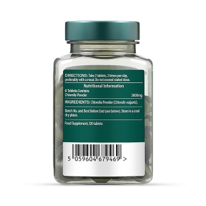 Био китайска хлорела (Organic Chinese Chlorella) 500мг 120 таблетки, H&B - Img 2