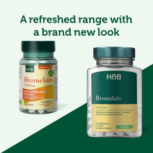 Бромелаин (Bromelain) 500мг 90 таблетки, Holland and Barrett - Img 4