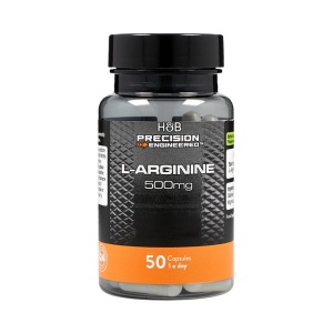 Л-аргинин (L-arginine) 500мг 50 капсули, H&B