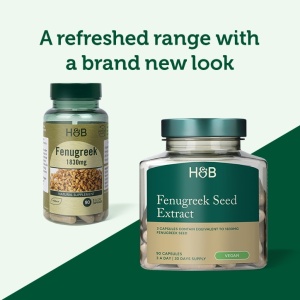 Сминдух (Fenugreek) (семена) 610 mg 90 капсули, H&B - Img 5