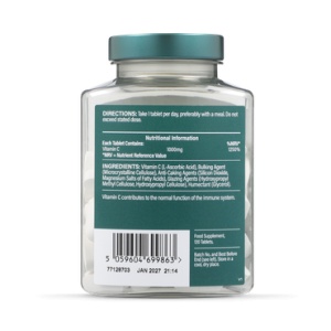 Витамин C 1000 мг икономична опаковка Holland & Barrett 120 таблетки - Img 3