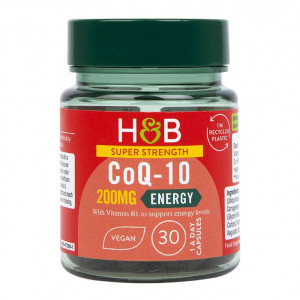 Коензим (CoEnzyme Q10) 200 mg 30 капсули, H&B