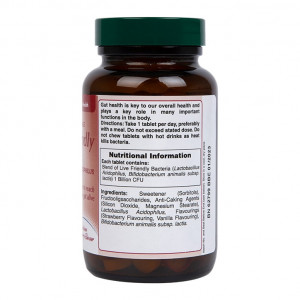 Пробиотик с Ацидофилус (Chewable Acidophilus Strawberry 1 Billion) 1млрд. 120 дъвчащи таблетки, H&B - Img 6