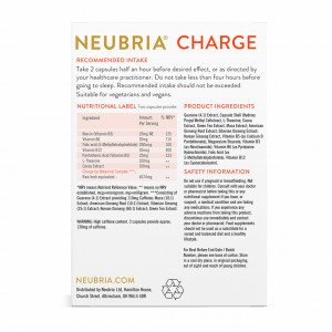 Чардж Комплекс за Енергия Charge Energy 60 капсули, Neubria - Img 4