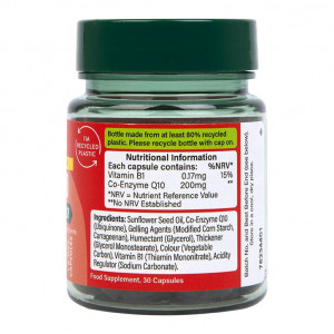 Коензим (CoEnzyme Q10) 200 mg 30 капсули, H&B - Img 2