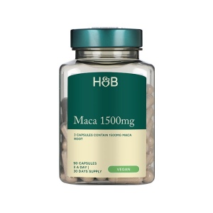Мака екстракт от корен (Maca Root Extract) 500mg 90 капсули, H&B - Img 2