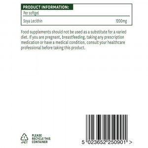 Соев Лецитин Soya Lecithin 1200mg Natures Aid 