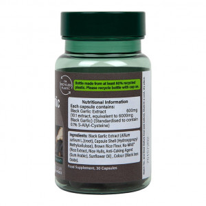Черен (ферментирал) чесън (Black Garlic) 6000мг 30 капсули, H&B - Img 2