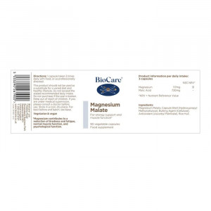 BioCare Magnesium Malate съдържание